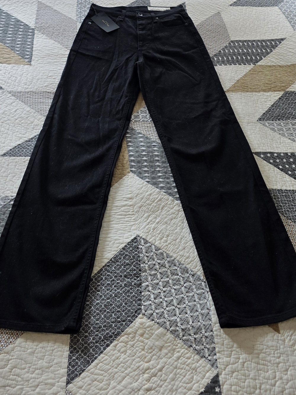 Black Wide-Leg Womens Pants Size 26